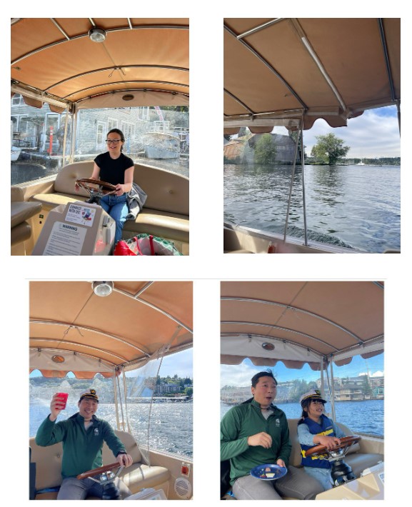 Fellows boat ride on lake 